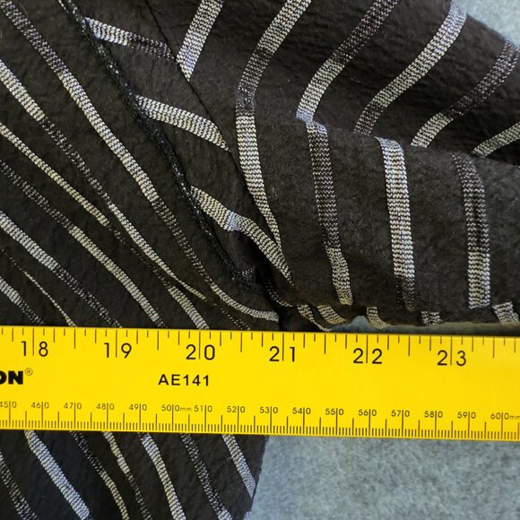 Habitat Black & Gray Striated Rayon Blend Tunic Top + Cropped Trousers Set XL - Picture 9 of 16